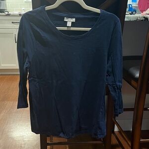 Style & Co. Dark Blue Long Sleeve Top